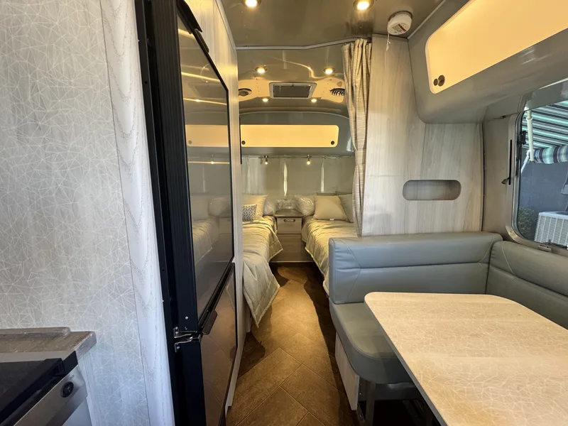 The 23-foot Airstream International parked at San Marcos, California