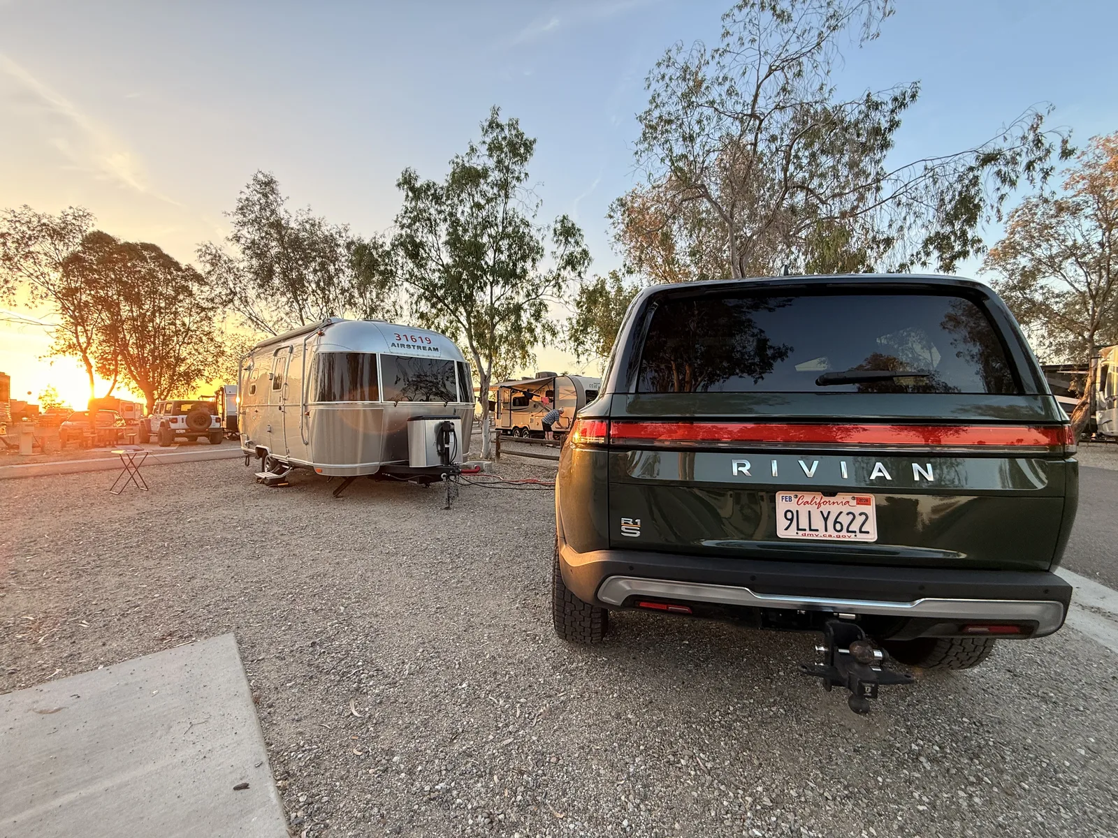 20′ Airstream Caravel at Lost Hills, CA, May 2025
