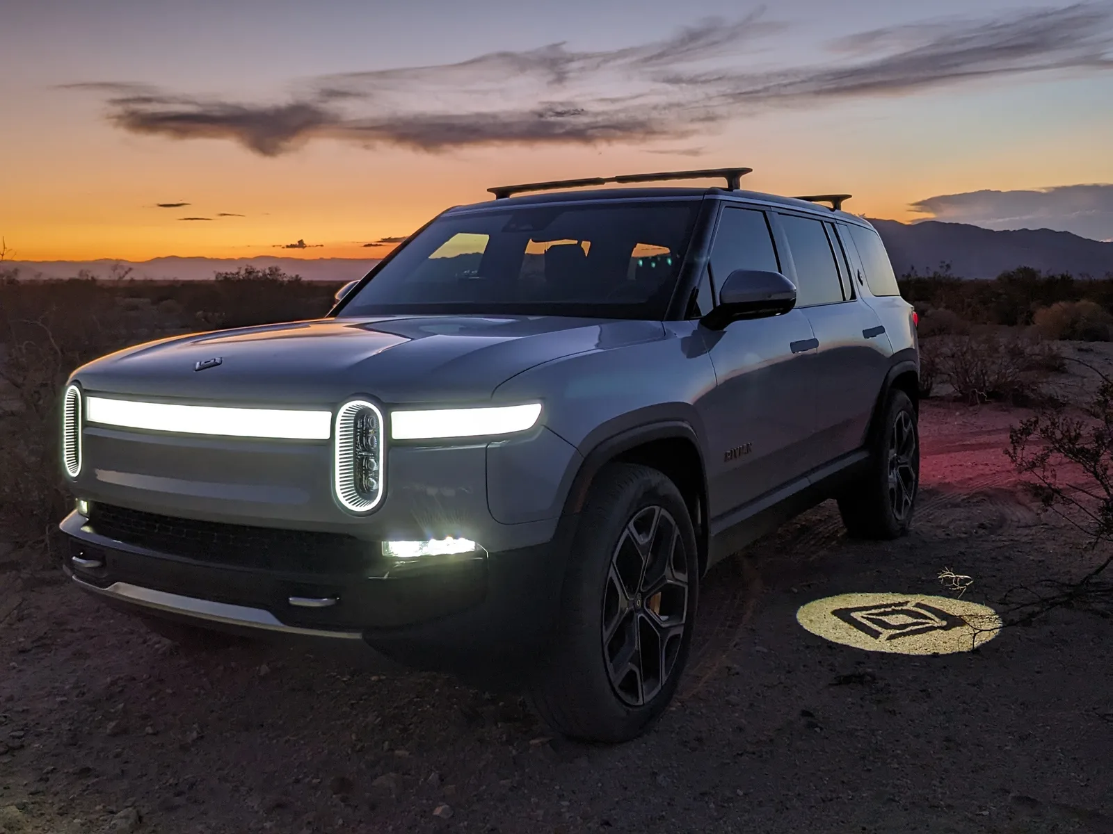 Rivian R1S at Riverside County, CA, August 2023