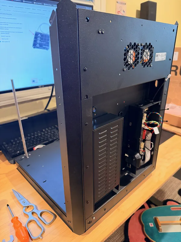 The finished Prusa CORE One, the first production 3D printer for Wattreach Workshop